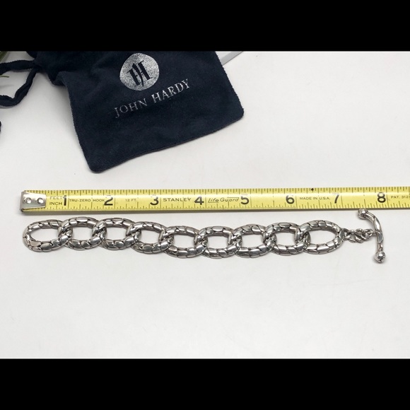 John Hardy Kali Large Oval Link Bracelet .925 - Picture 7 of 8